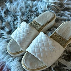 Chanel sandals leather